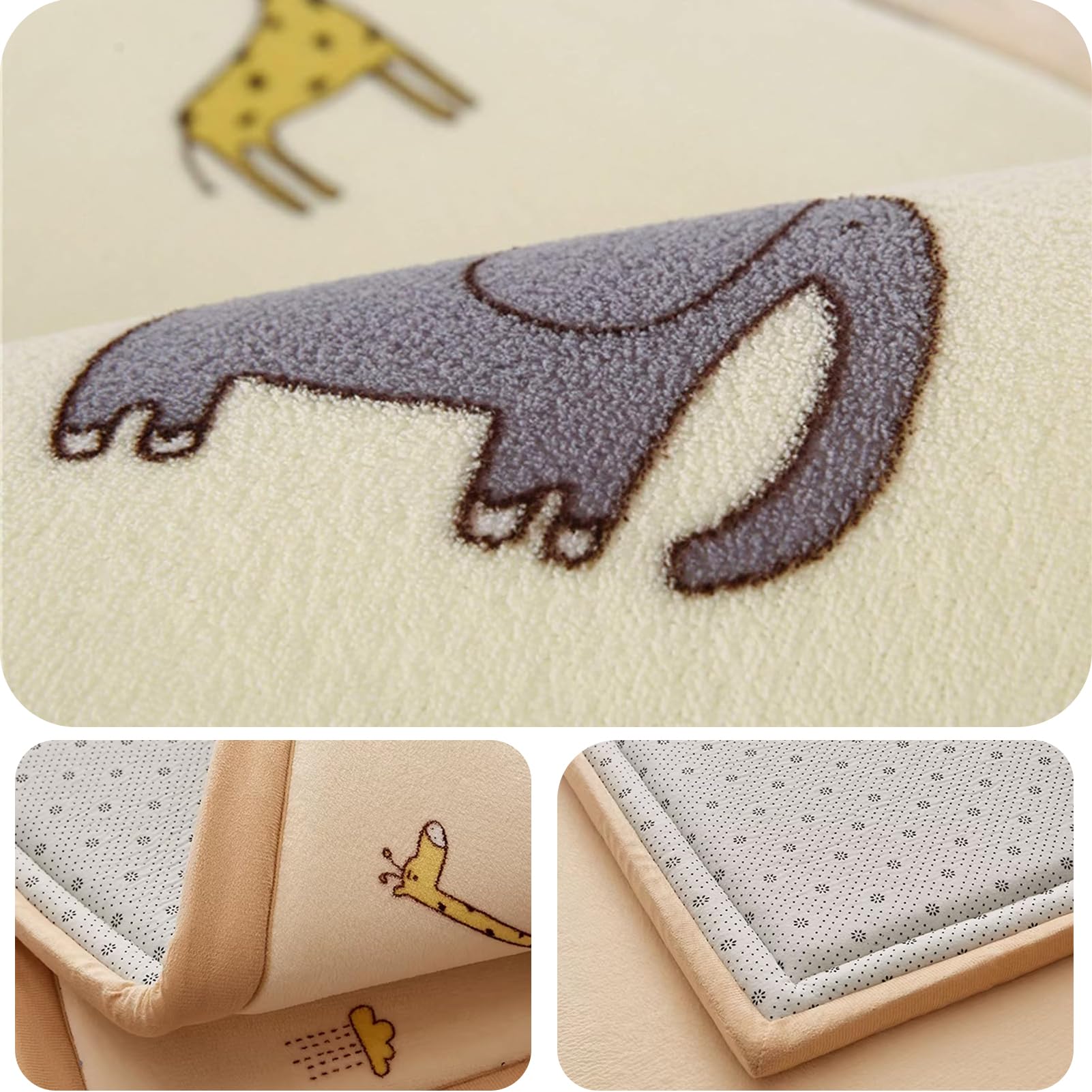 Krabbelmatte Baby Spielmatte Kinder 2cm Matte Spielmatte Baby Krabbeldecke Tatami Matte 150 x 200 cm Teppich für Kinderzimmer mit Memory-Schaum Groß Krabbelmatte Baby mit Rutschfester Unterseite