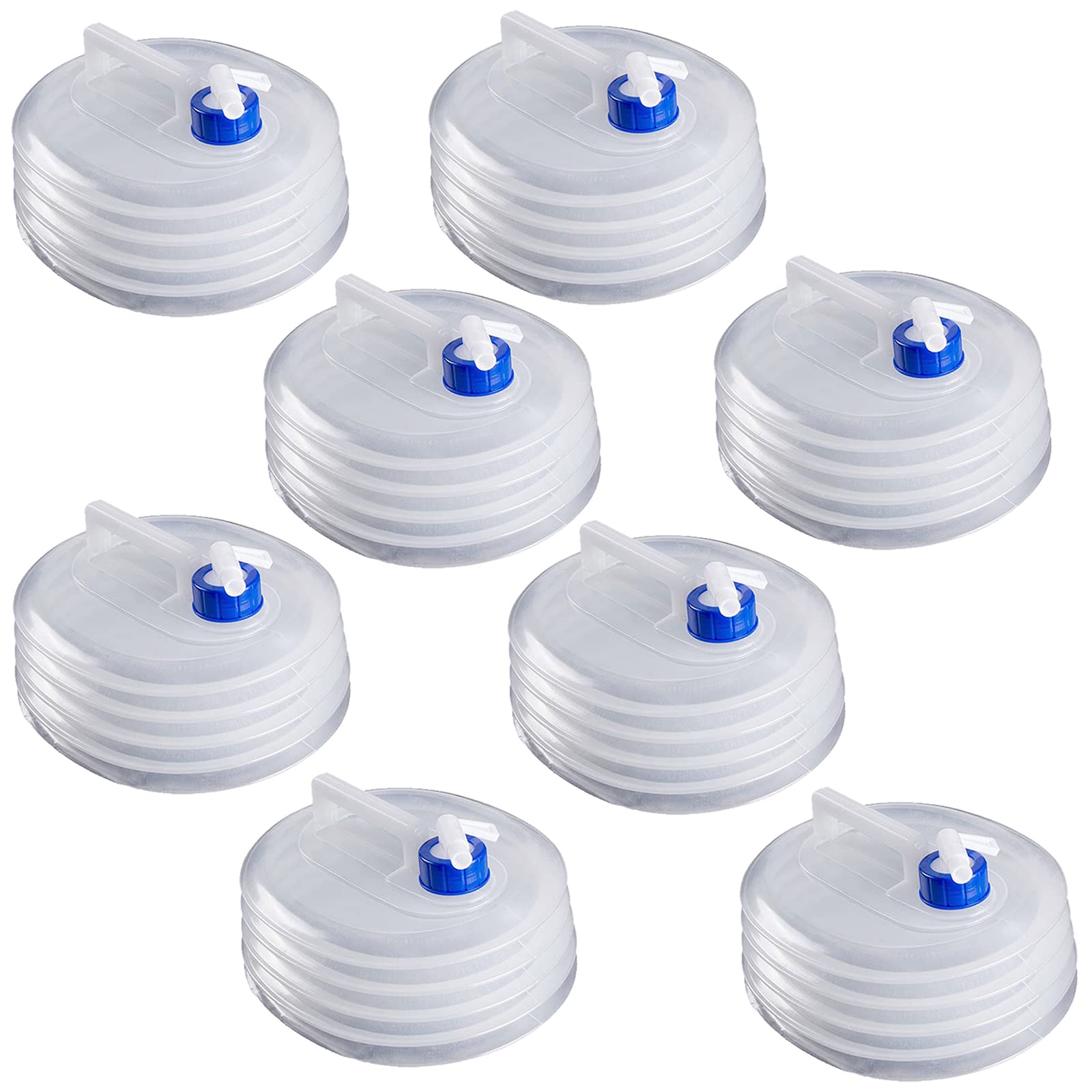 Contenedor de agua plegable, sin BPA, portátil, para camping, con grifo, cubo de agua plegable para actividades al aire libre, picnic, fiesta, barbacoa, pesca