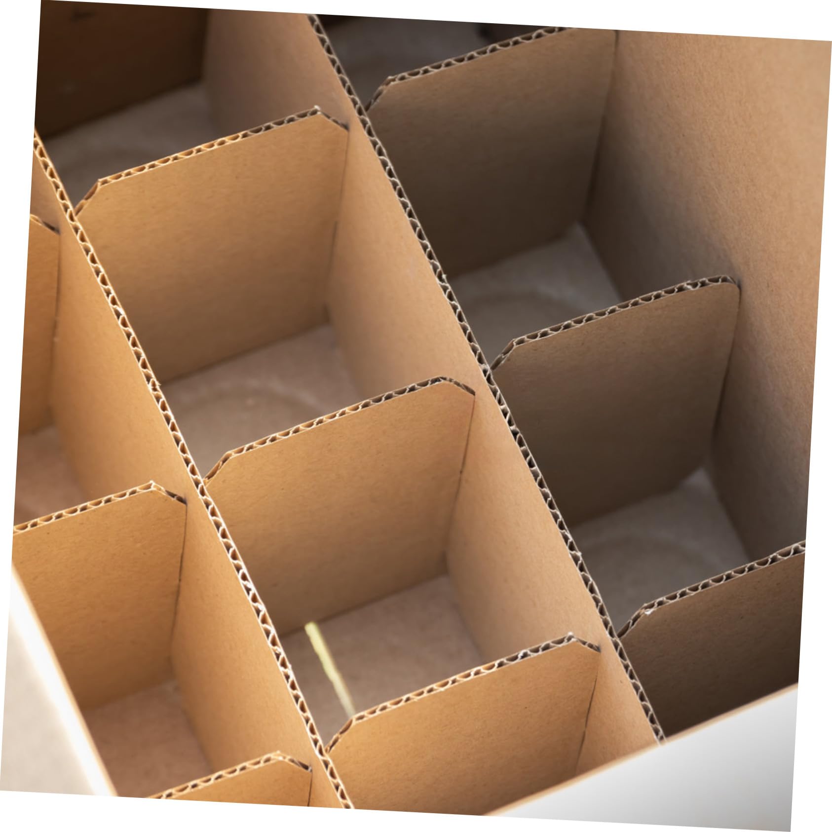 Angoily Kit de Conditionnement avec Séparateurs Carton et Sacs Mousse Epe Polyvalent pour à Vin Protection Légère et Recyclable pour Déménagement et Expédition