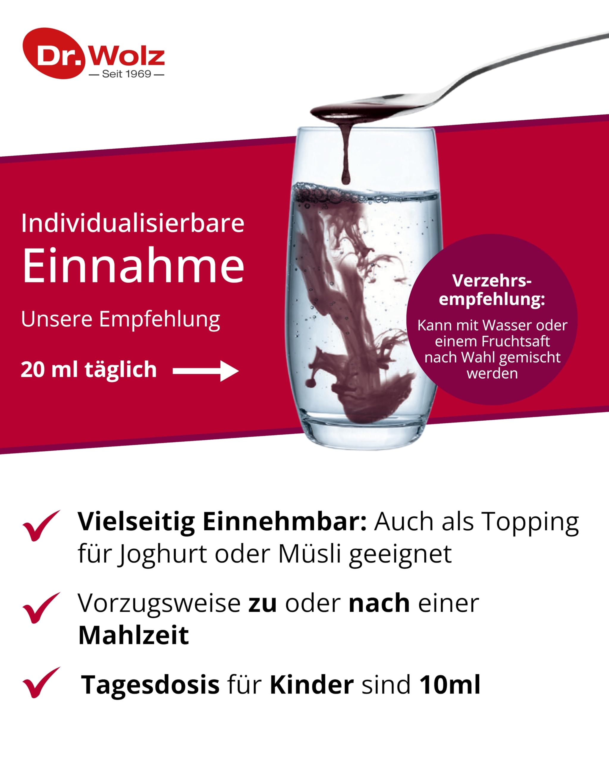 Vitalkomplex Dr. Wolz Flüssiges Vitalstoff-Konzentrat, 500 ml Lösung