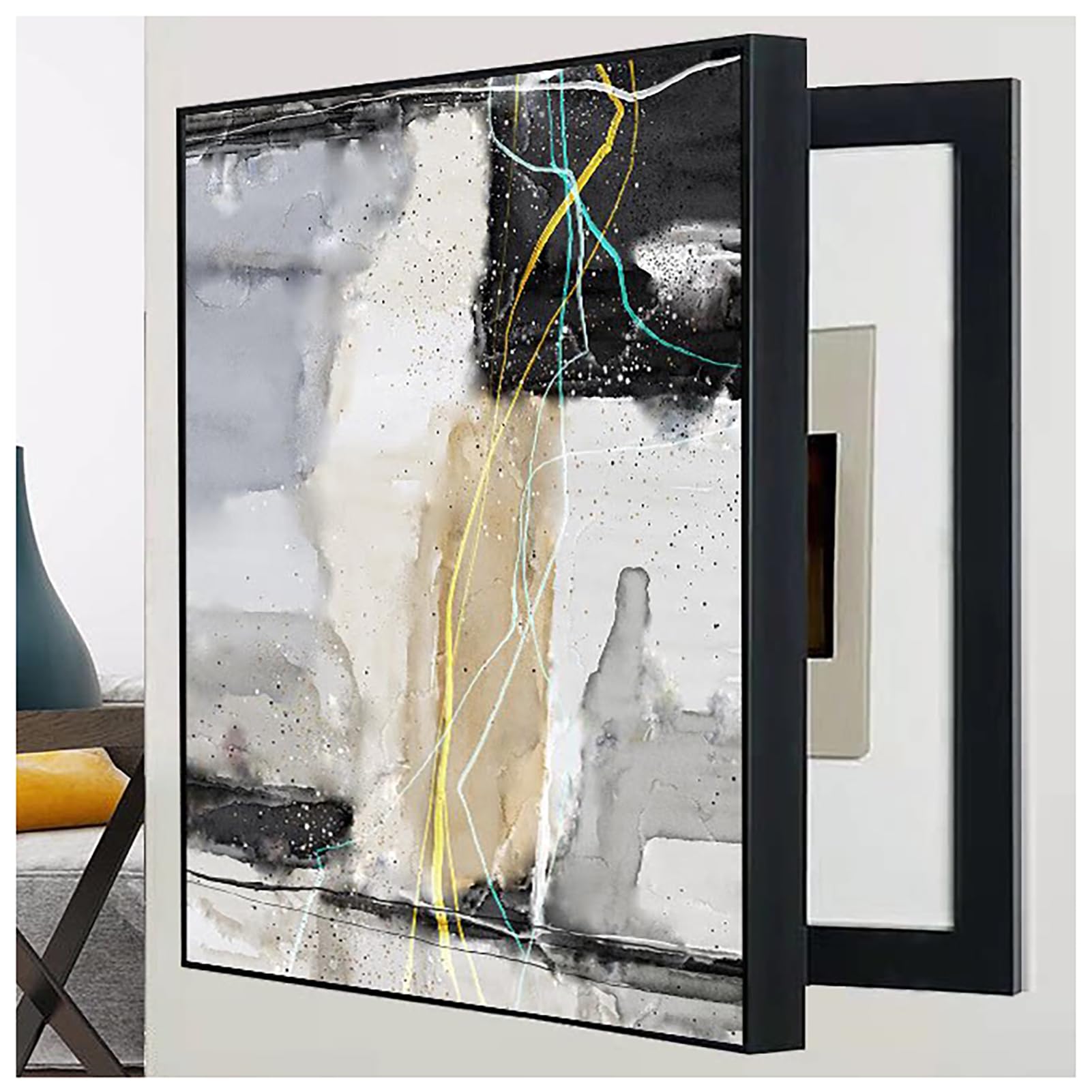 Peinture décorative panneau électrique mural F 60x70cm