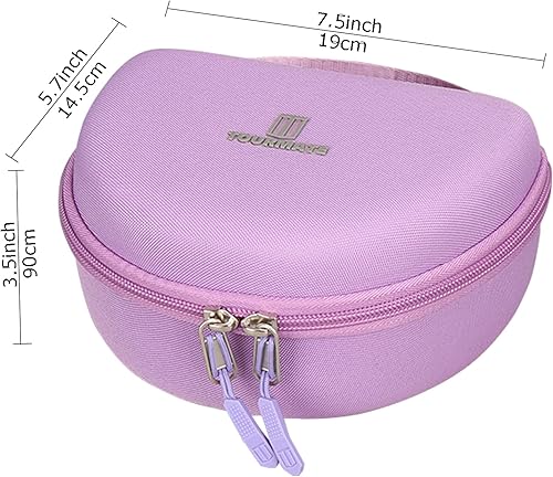 Miniatura 5 de Tourmate Estuche rígido de viaje para auriculares inalámbricos Philips K4206 para niños, iClever HS19 para niños, auriculares RORSOU R10, bolsa de