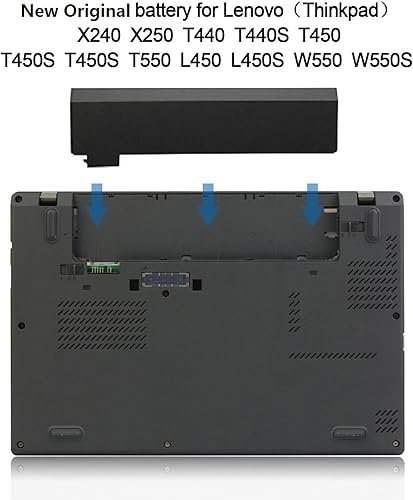 Miniatura 4 de LENOVO - Batería para portátil de 24 Wh 68 0C52861 45N1124 45N1775 45N1126 45N1127 para Lenovo ThinkPad X240 X240S X250 X260 X270 T440 T440S T450