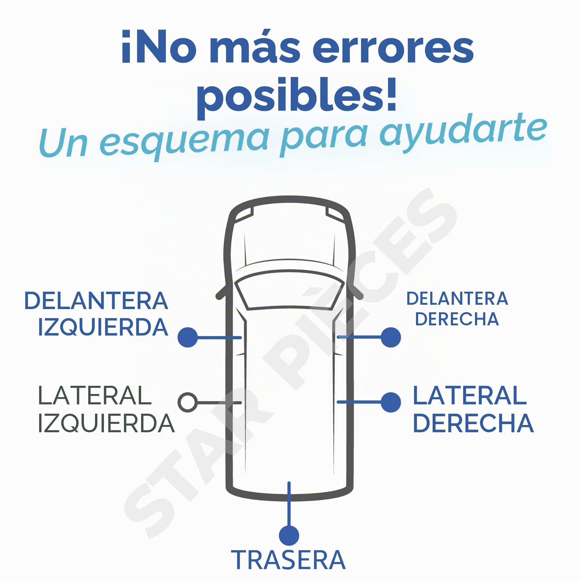 4 cerraduras puerta compatibles para Berlingo 1 y Partner 1 (1996-2008) Bombin cerradura con duplicado de llave | 4162Q4 | 9170CX | 4161H9 | 9170CW