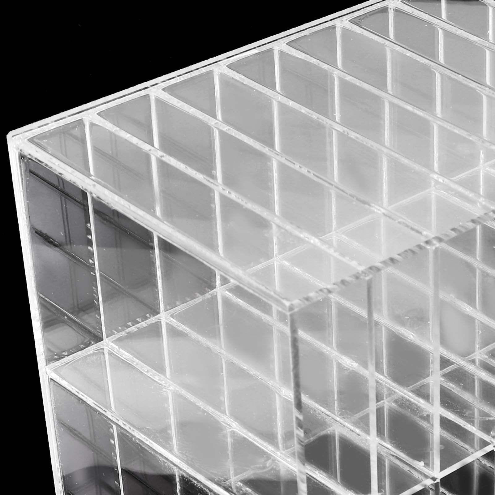 Healeved Stiftehalter aus Acryl Stiftebox für 108 Marker Transparenter Schreibtisch Stifthalter für Schule und Zuhause Markeraufbewahrung