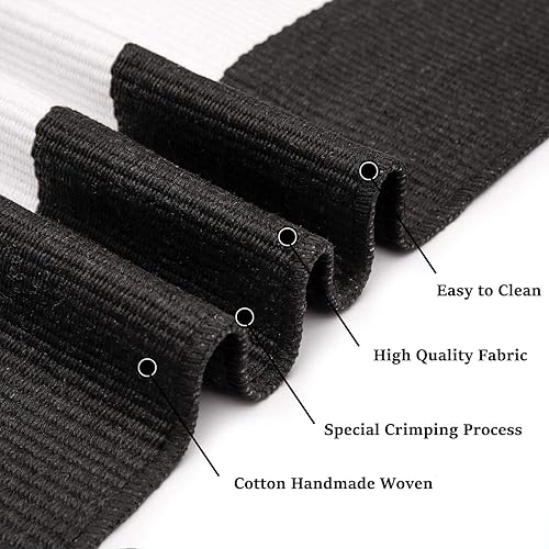 Miniatura 4 de KILOCOCO Juego de alfombra de exterior a rayas de 2.3 x 3.5 pies y tapete rojo para puerta de 18 x 30 pulgadas, impermeable, antideslizante,