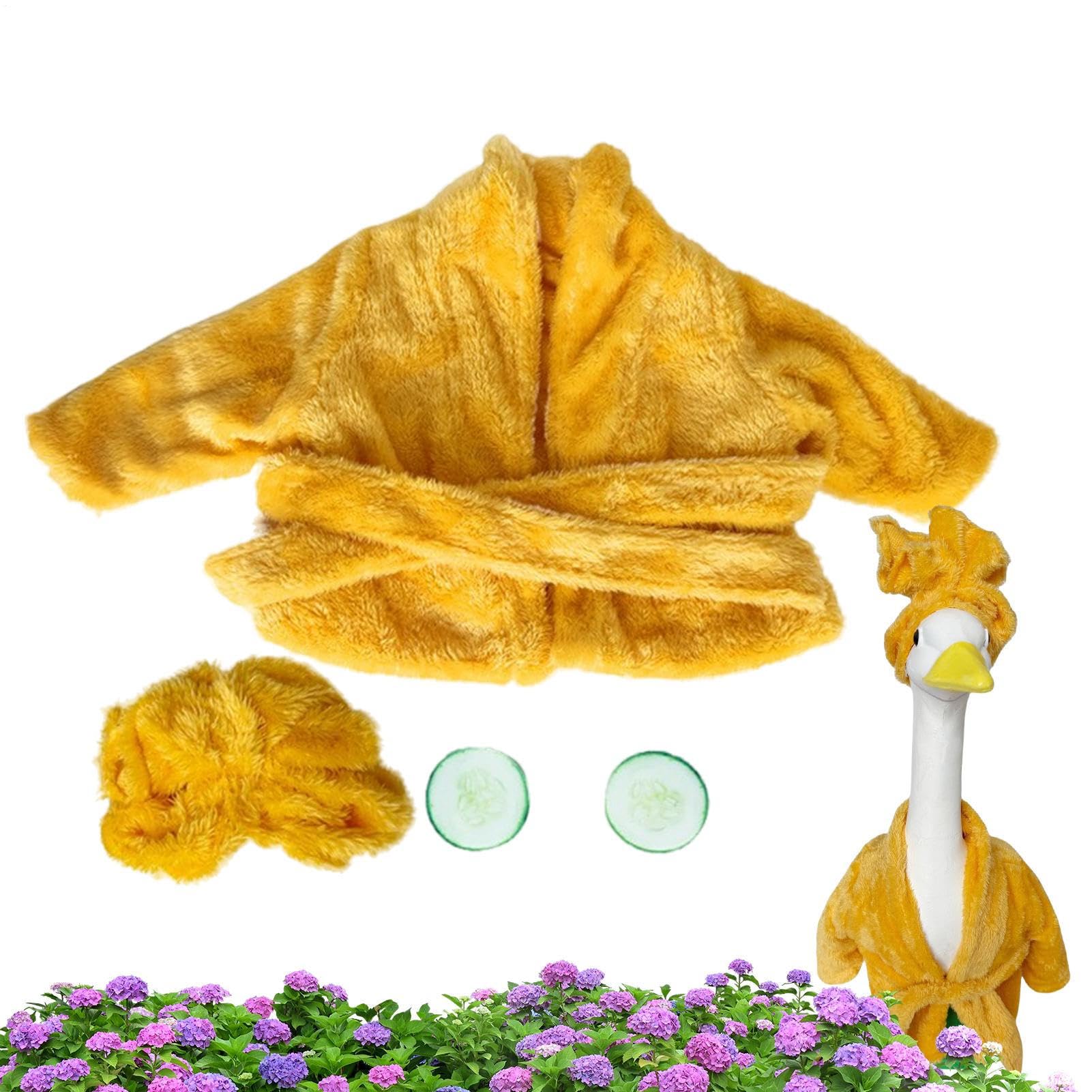 Robe de bain pour oies de pelouse et costumes de statues : décoration de jardin et Halloween