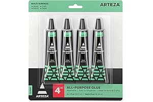 ARTEZA 4-Pack Fast-Drying Clear Glue for Crafts
