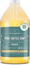 Pure Castile Soap Liquid, EWG Verified & Certified Palm Oil Free Unscented, Natural, Mild & Gentle Non-gmo & Vegan - Organic Body Wash, Laundry, Pet/Dog and Baby Soap - 64 Fl Oz