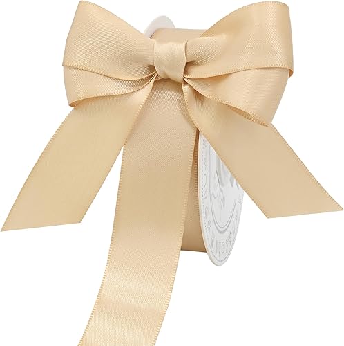 Miniatura 368 de Cinta de satén verde esmeralda de doble cara de 1-1/2 pulgadas x 50 yardas, cinta de poliéster verde esmeralda para envolver regalos, muy adecuada