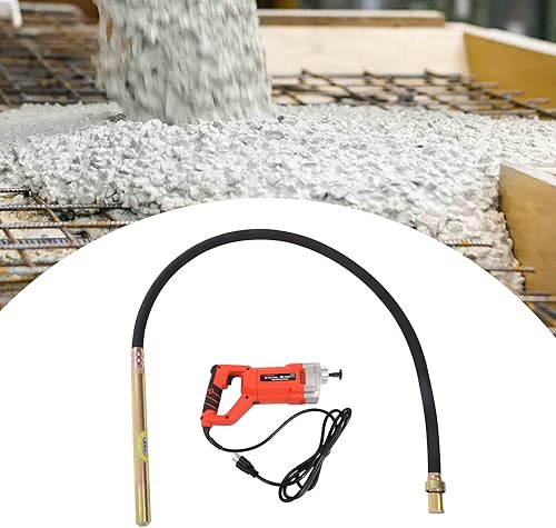 Vibrador de hormigón vibradores de hormigón de potencia de 1500 W 110 V con herramientas de hormigón de varilla de eje de 66ft vibrador de hormigón