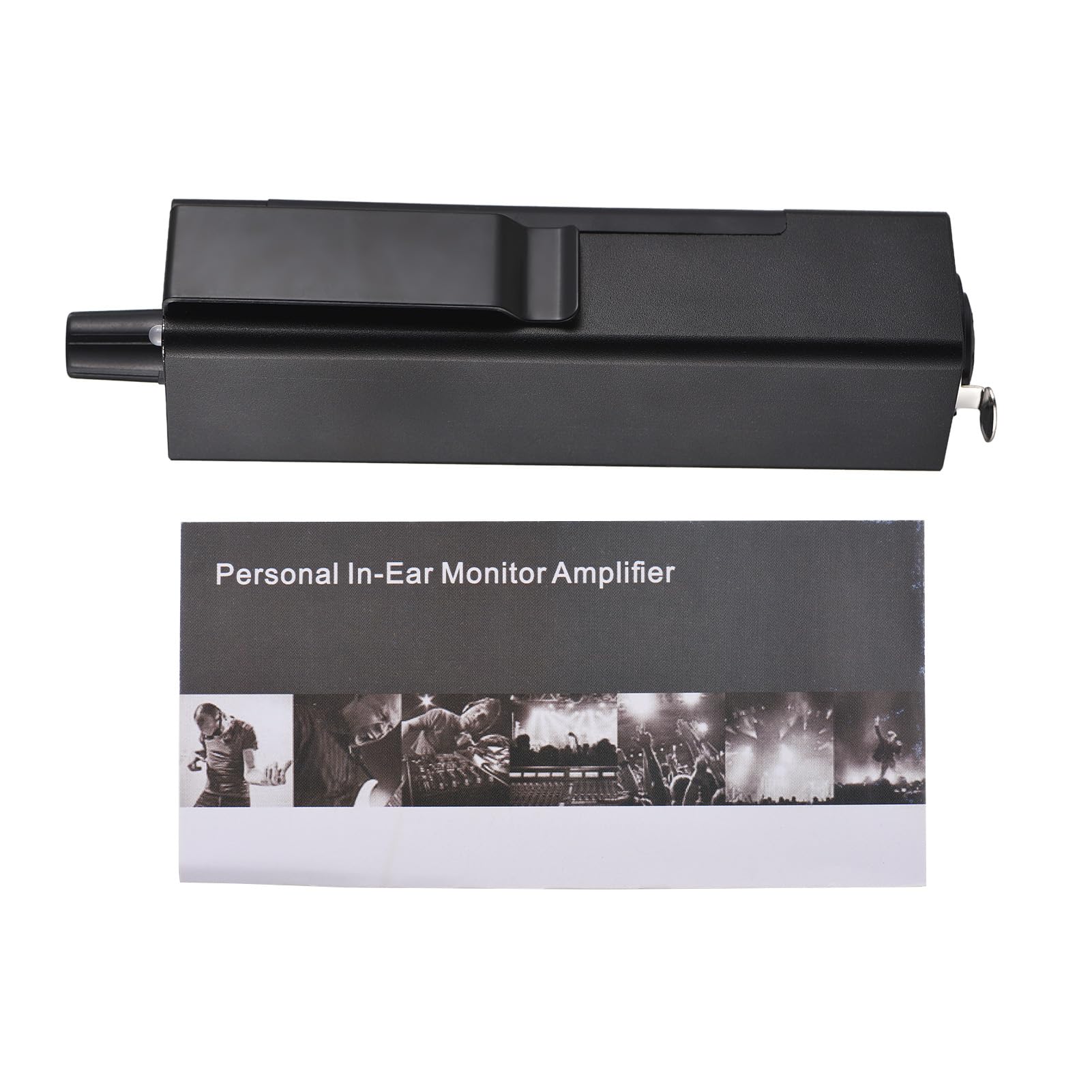 Btuty In-Ear-Monitor-Verstärker, tragbarer Stereo-Kopfhörer-Verstärker mit XLR/6,35-mm-Eingang, 3,5-mm-Ausgangsbuchse, Mono-/Stereo-Schalter, Lautstärkeregelung für Musiker, Keyboarder, Schlagzeuger