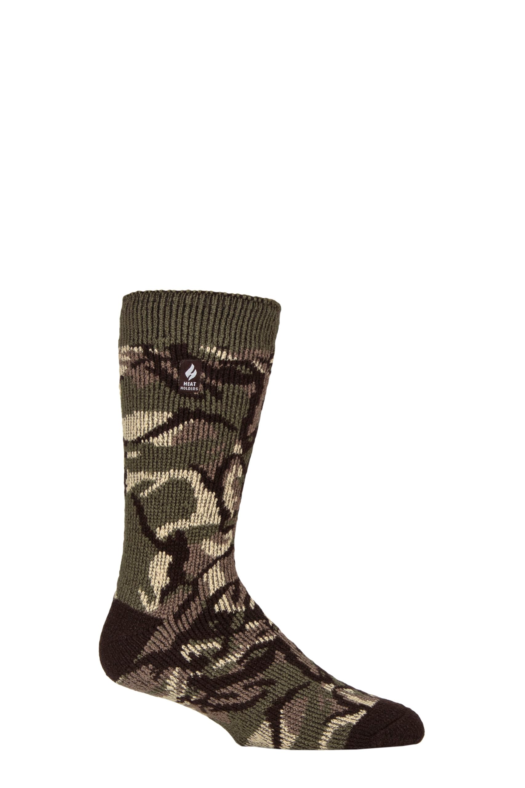 Heat Holders Men's Military Camo Sockshop 2.3 Tog Patterned And Plain Thermal Socks Pack Of 1 (Uk, Numeric, 6, 11, Regular, Regular, )