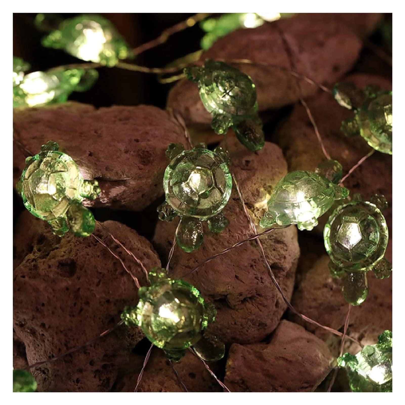Dekorative Lichterkette mit Schildkrötenmotiv und Fernbedienung, nautischem Thema for Hochzeit, Schlafzimmer, Party, Geburtstag(M(13.1ft))