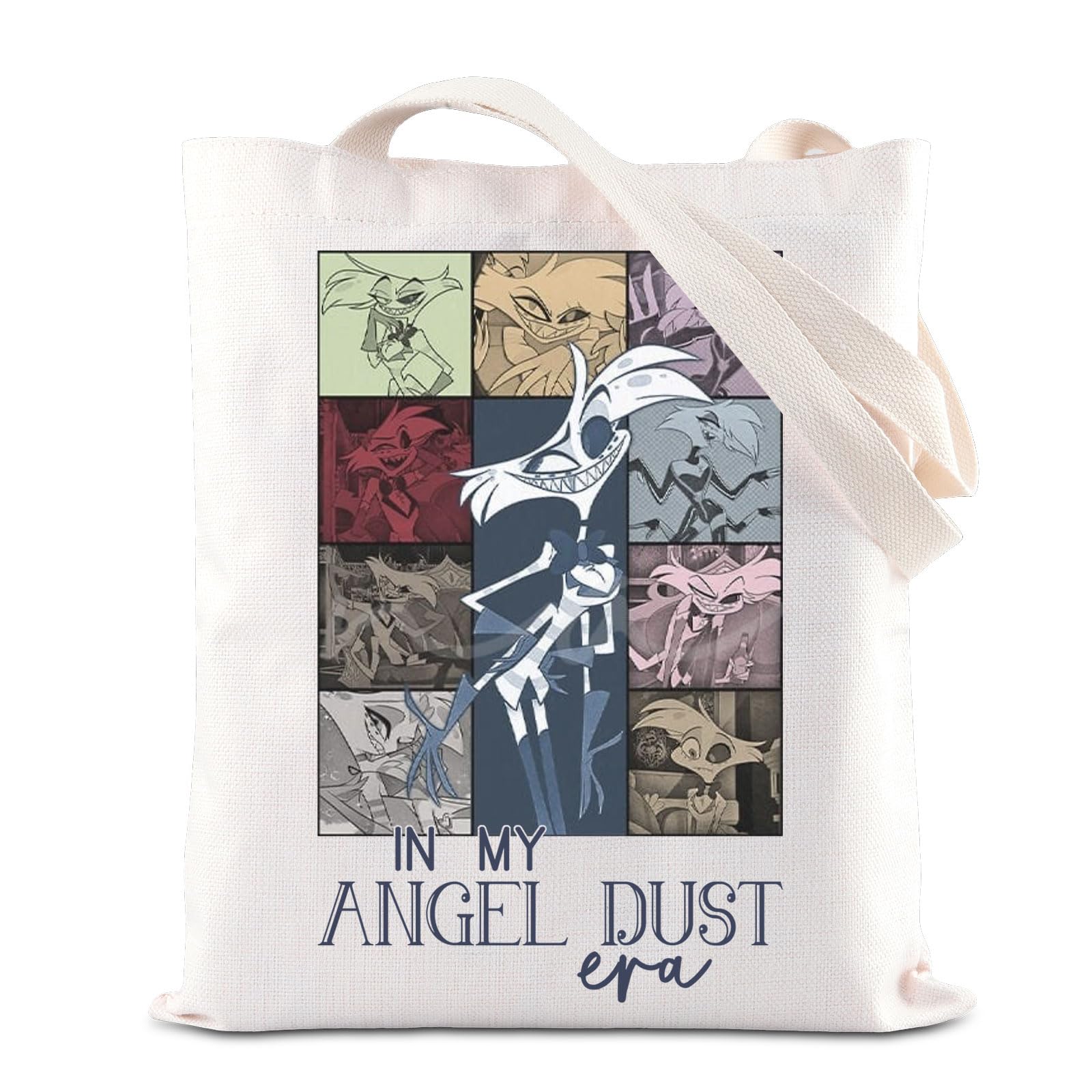 FOTAP Angel Dust Era Handbag - Cartoon Character Lover Gift Tote Bag Hazbin Anime Shopping Bag