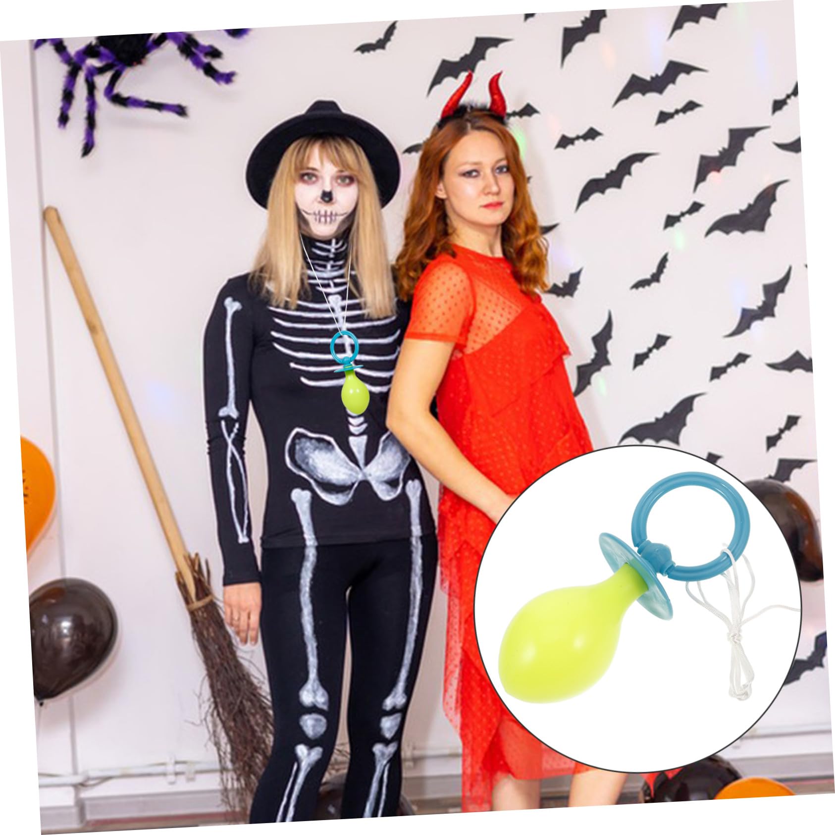 VANZACK Accessoire de Tétine Géante en Plastique Bleu Léger et Réutilisable pour Cosplay Halloween et Séances Photo à Thème