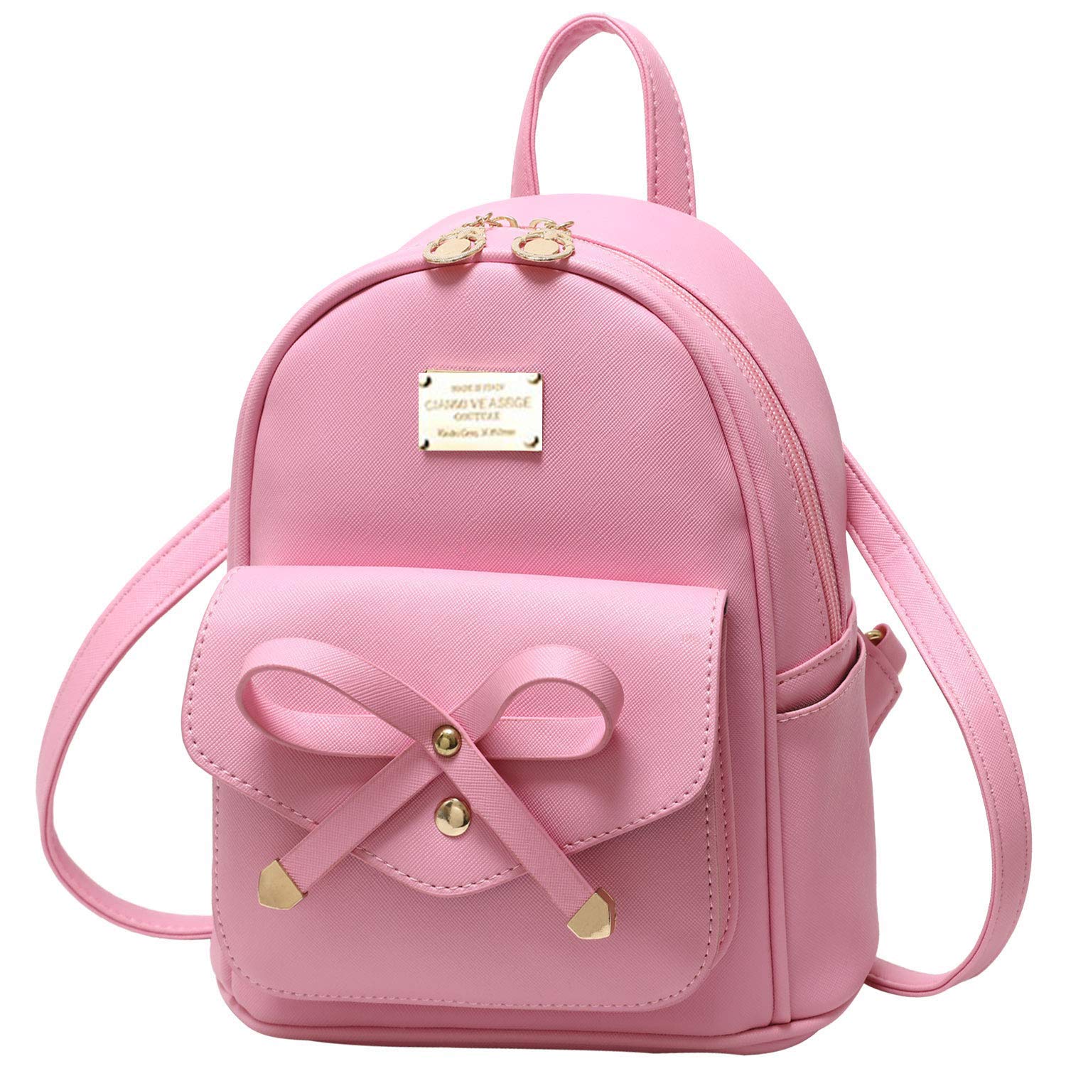 Alice Fashion Rucksack PU Leather Women Girls Ladies Backpack Travel bag Ladies Casual Shoulder Bag for grl (red)