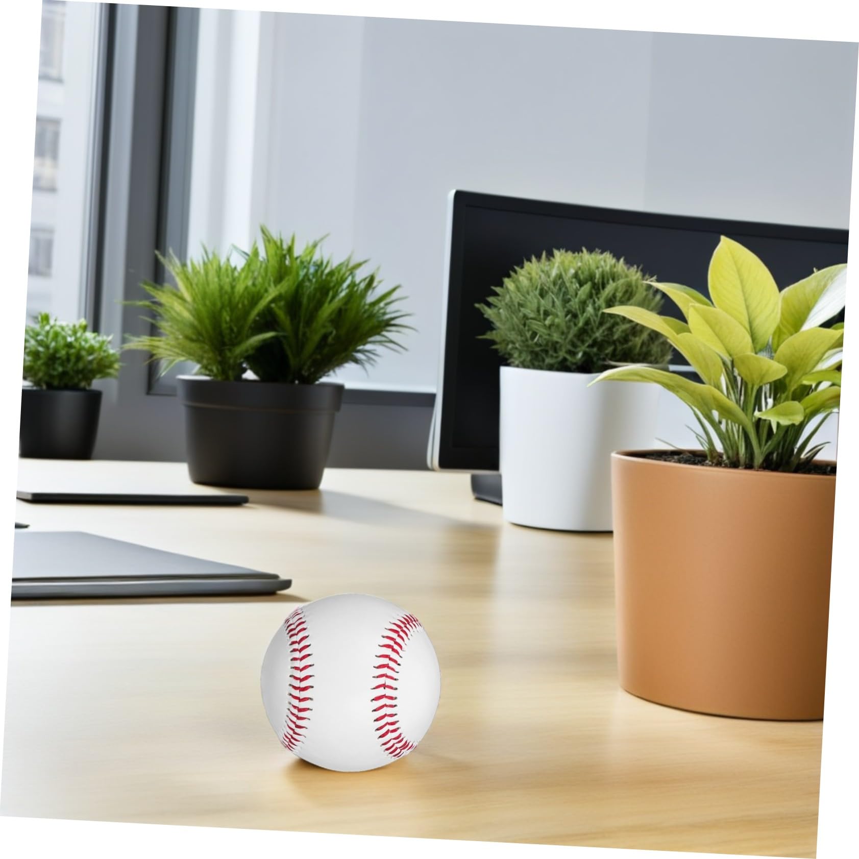 Sosoport 6 Piezas Unidades de de Béisbol para Entrenamiento Alta Elasticidad y Estable Bola de Reemplazo para Bateo y Superficie Antideslizante para Interior y Exterior
