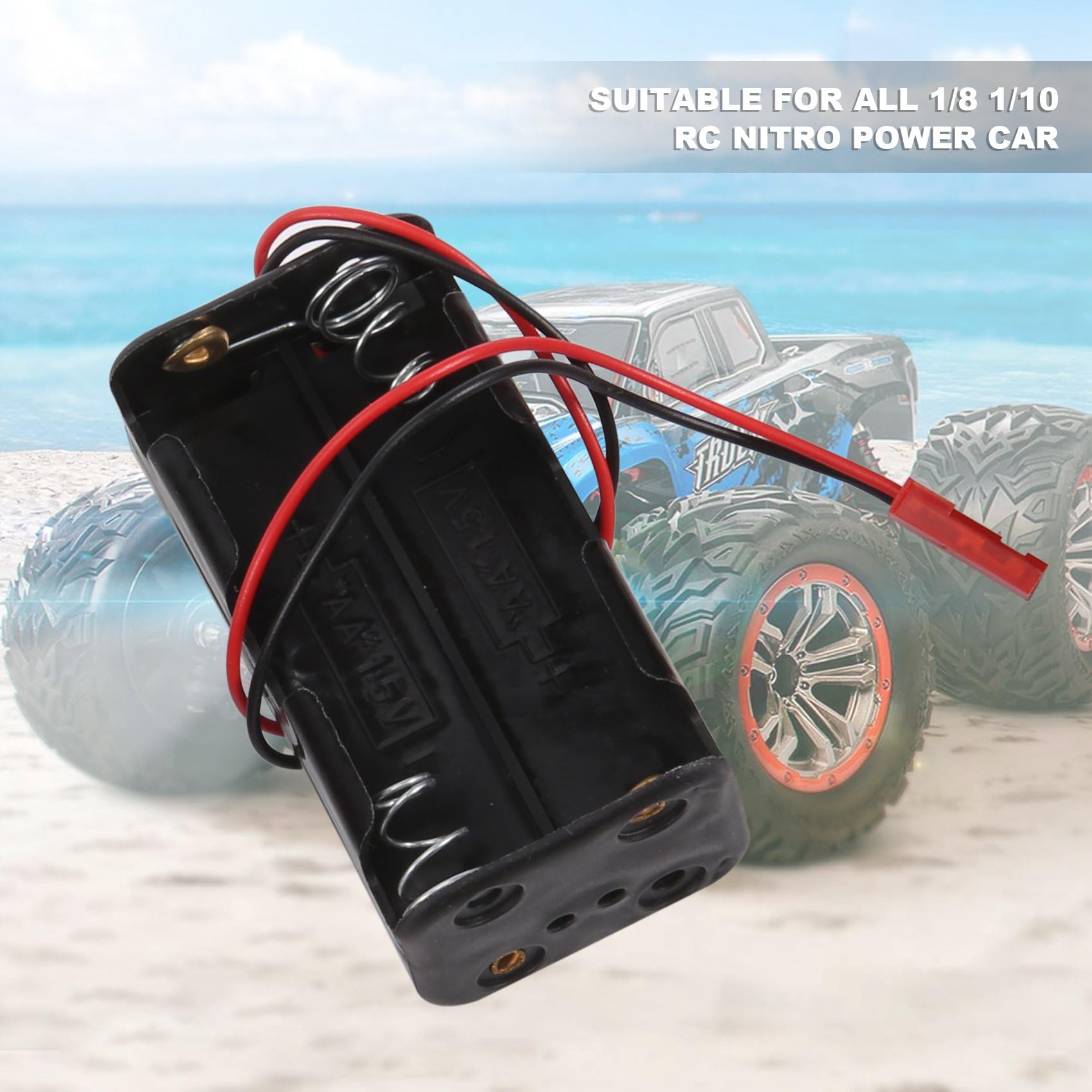 Lot De 4 Interrupteurs Marche/arrêt Et Porte-piles AA Avec Connecteur JST Pour Voitures RC, Avions Et Drones