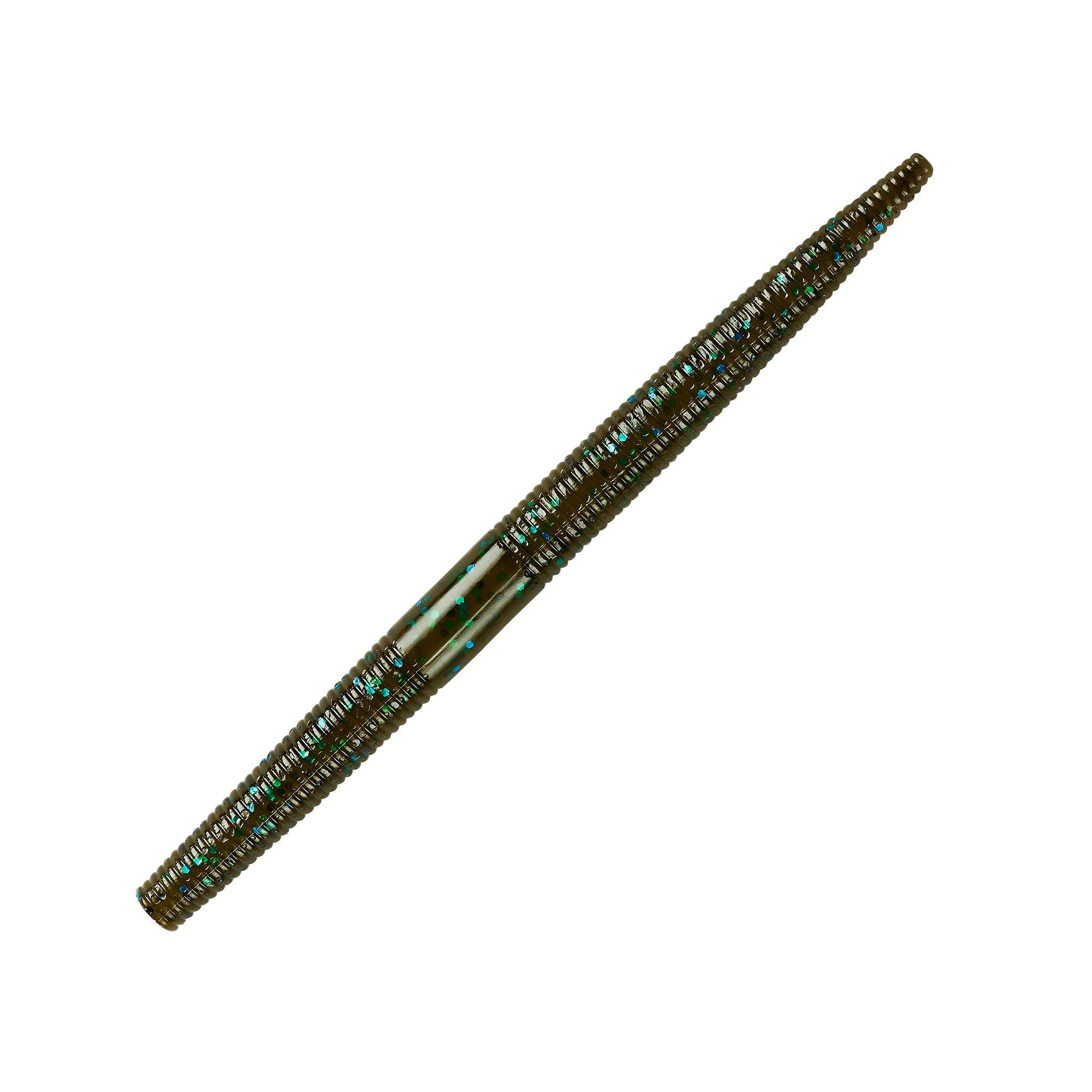 YUM YDG5176 Dinger Bait, Green Pumpkin Blue Flake