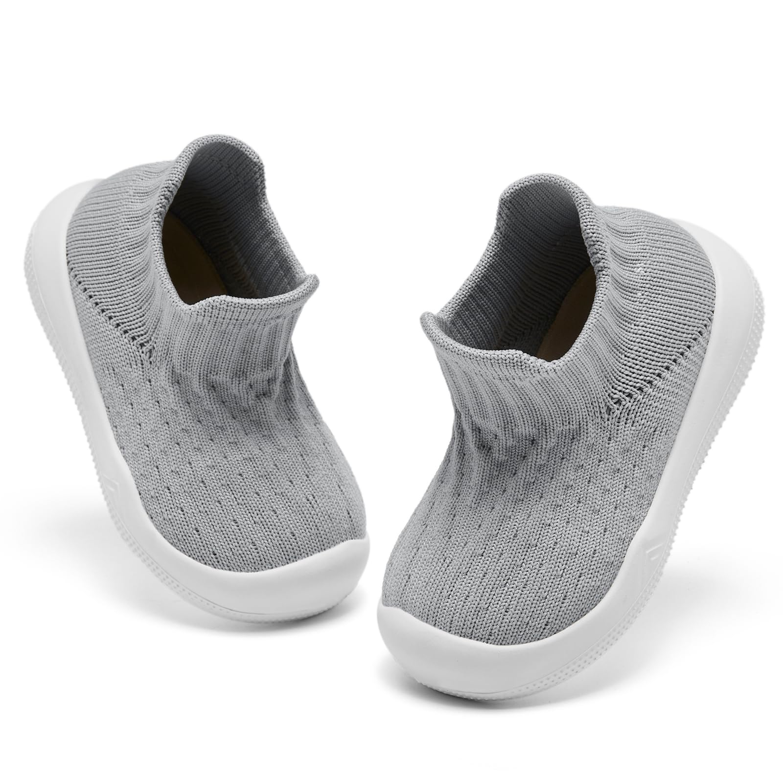 Fahrerliebe Baby Socks Shoes for Boys and girlsAnti Slip Sports ShoesToe ProtectionBaby Walking Shoes, Lightweight and Breathable Slip on Walking