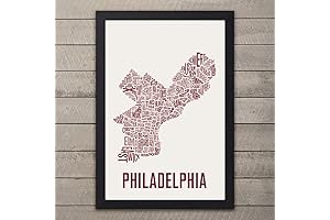 Philly Neighborhood Map Print
