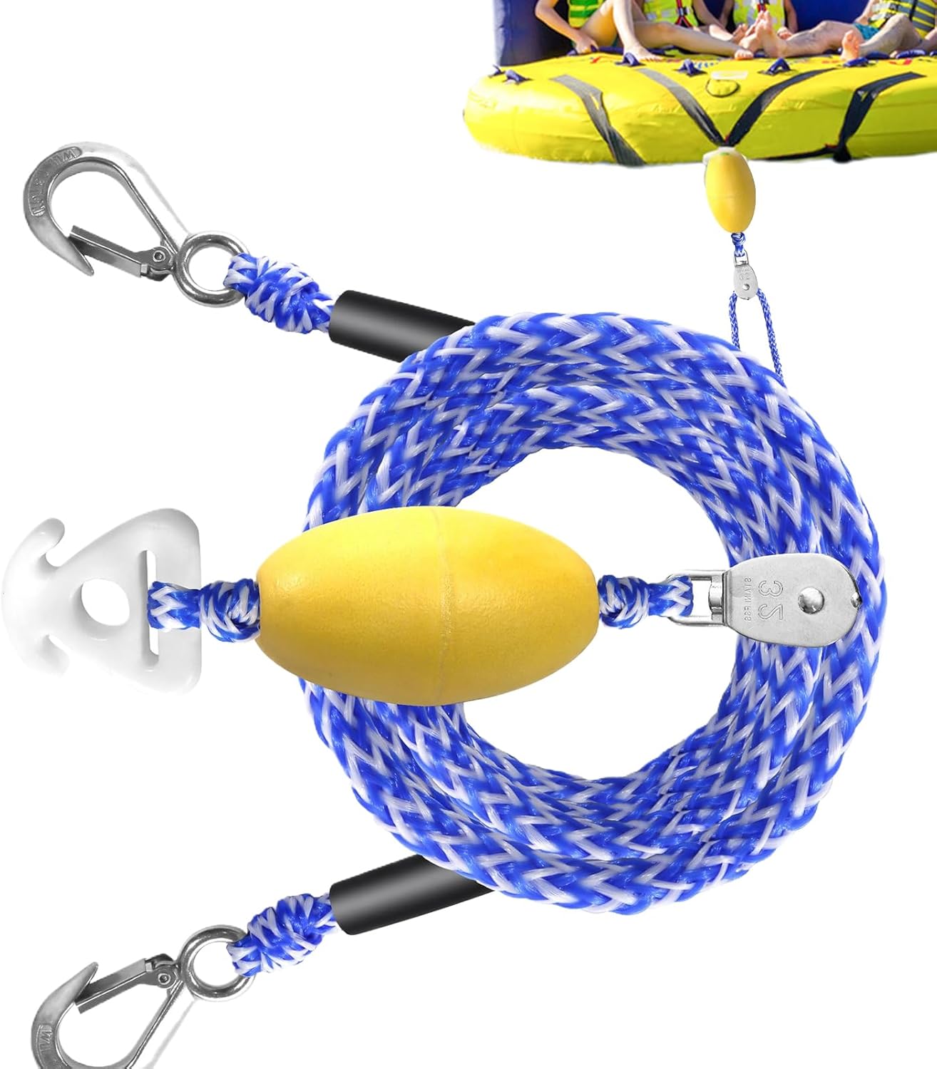 チュービング用ボート牽引ハーネス | 5メートル 浮遊トゥーロープ