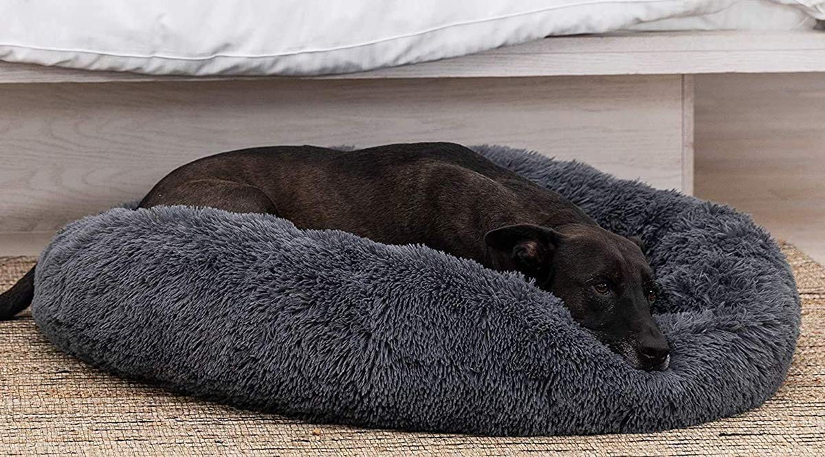 Flauschiges Donut Hundebett – Weich, Kuschelig, Rutschfest, Waschbar, Für Kleine Bis Große Hunde & Katzen, Mehrere Größen