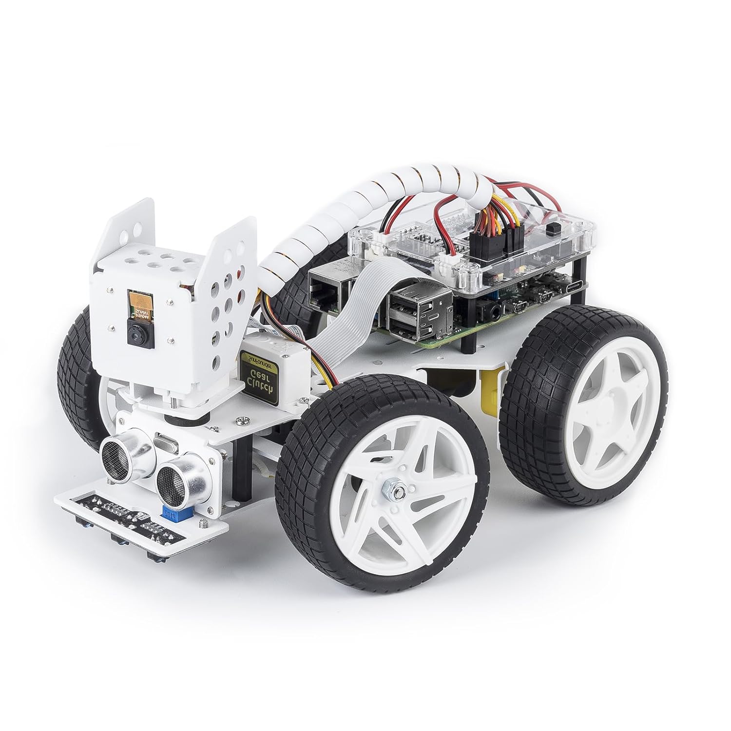 SunFounder Smart Video Robot Car Kit for Raspberry Pi, Python/Blockly ...