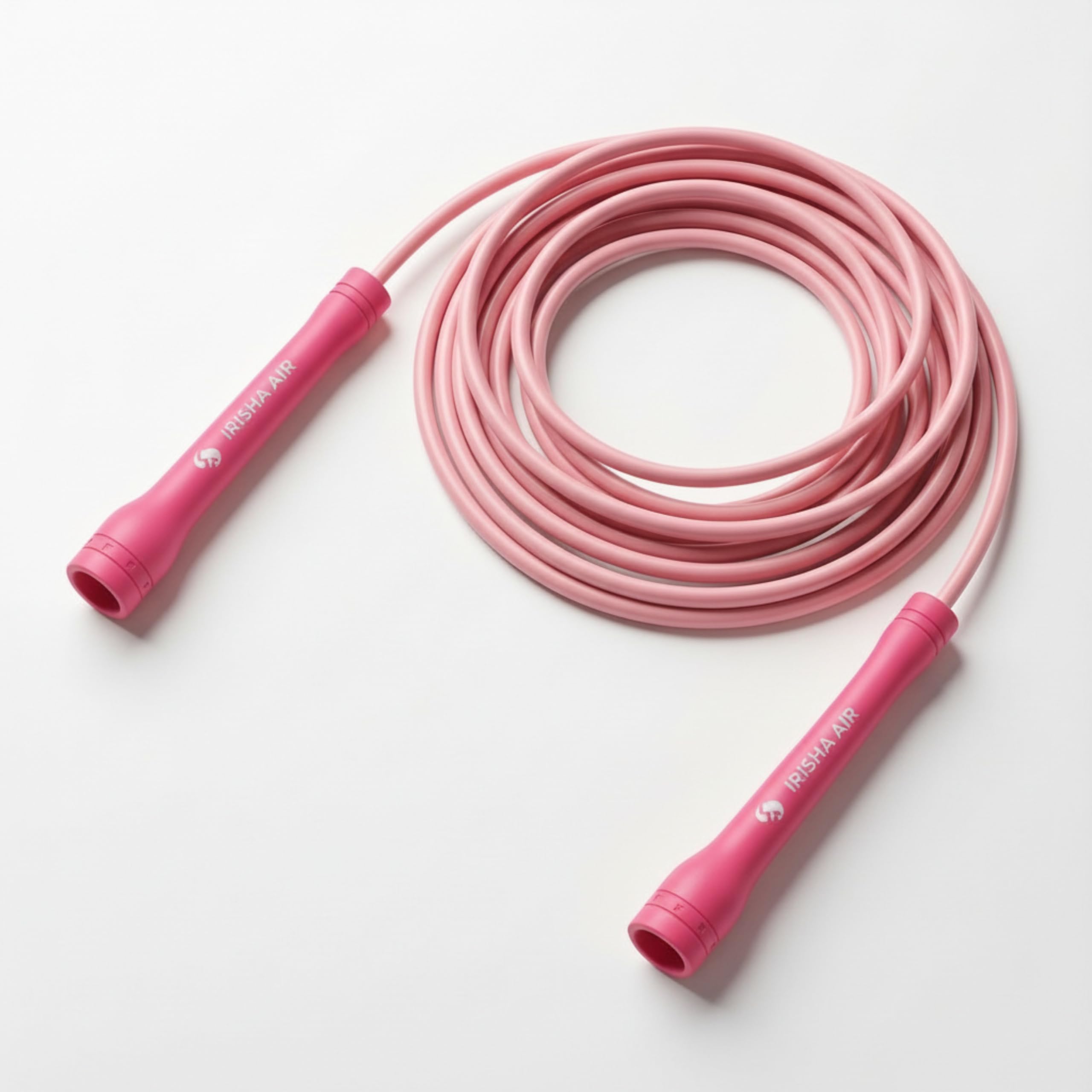 Elevate Speed Rope MAX - Professional Skipping Rope Made of Durable PVC with Nylon Core - 5 mm - Length Max. 3 Metres - Extremely Strong Handles (Irisha Pink)