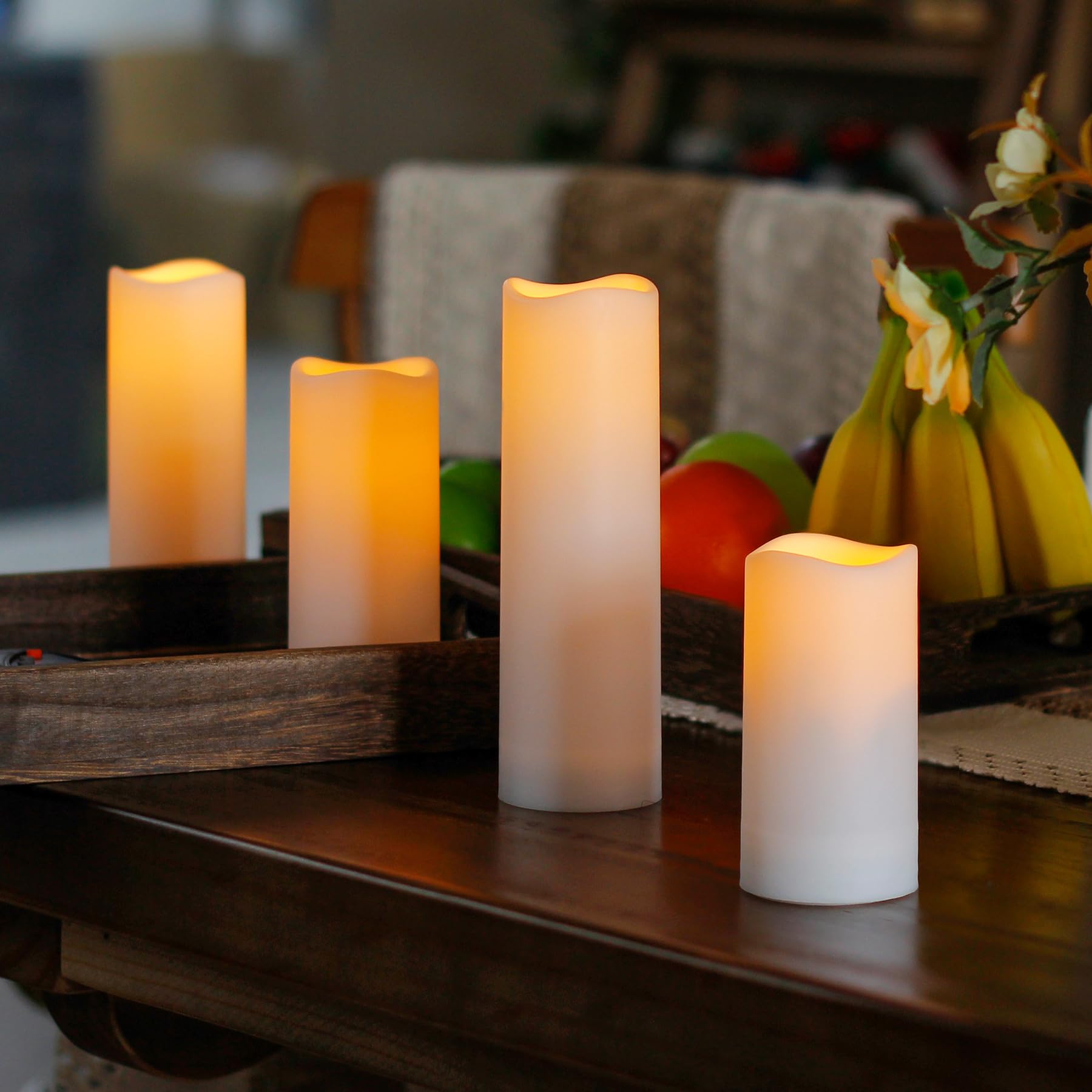 Abrief LED-Kerzen Set, 12 Stück – Wasserdichte Outdoor-Kerzen Mit Fernbedienung & Timer – Flammenlos & Batteriebetrieben