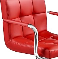 Vista 138 de Yaheetech - 4 taburetes de bar ajustables para mostrador de cocina, taburetes de bar/mostrador, silla de comedor giratoria hidráulica de piel Marrón