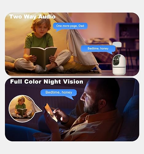 Miniatura 2 de Cámaras de seguridad para interiores, cámara WiFi 2K 5G y 2.4Ghz para seguridad en el hogar con alerta de monitor 911, cámara de 360 PTZ para