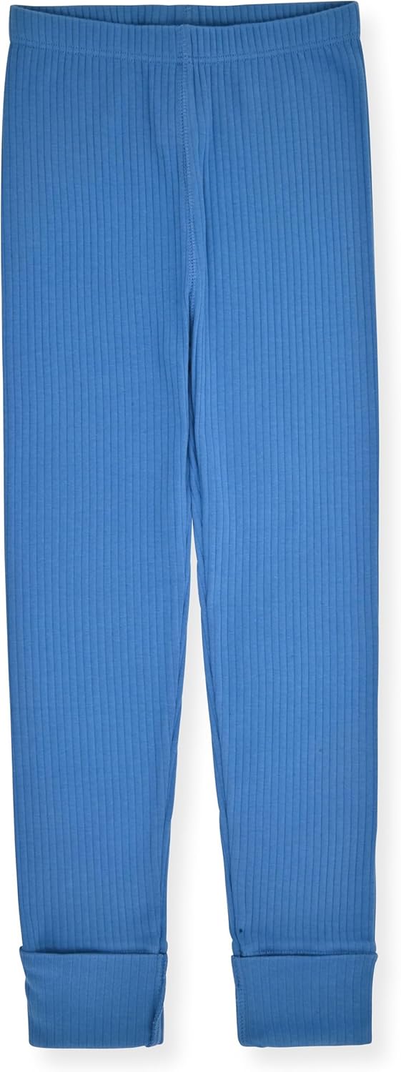 Sleep On It Rib Knit Girls Pajama Sets Pajamas for Boys and Girls - 100% Organic Multipack Rib Knit Cotton Sleepwear - Image 6