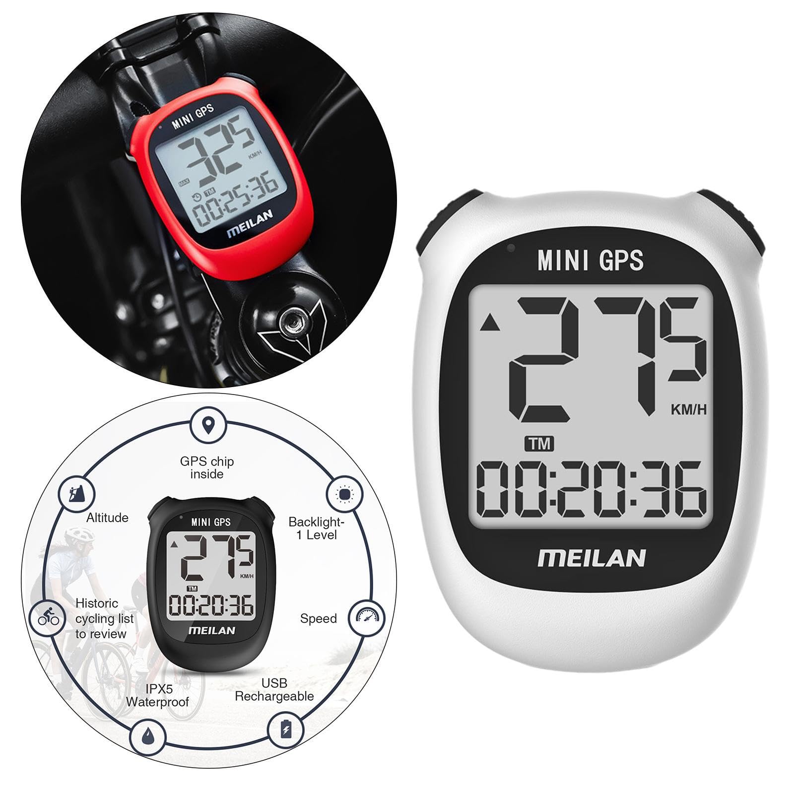 Computer da bicicletta GPS con tachimetro e chip GPS ad sensibilità integrato e posizionamento globale rapido per un preciso Computer da bicicletta