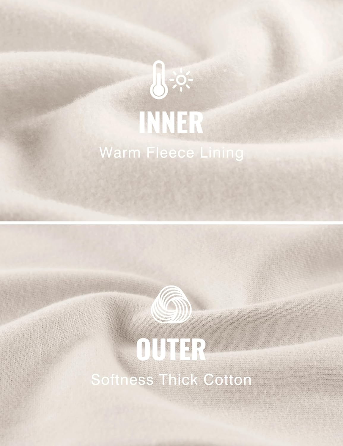 CRZ YOGA Cotton Fleece Lined Half Zip Sweatshirts for Men - Mock Neck Pullover Sweat Shirts Casual Workout Daily Sweaters - Image 4