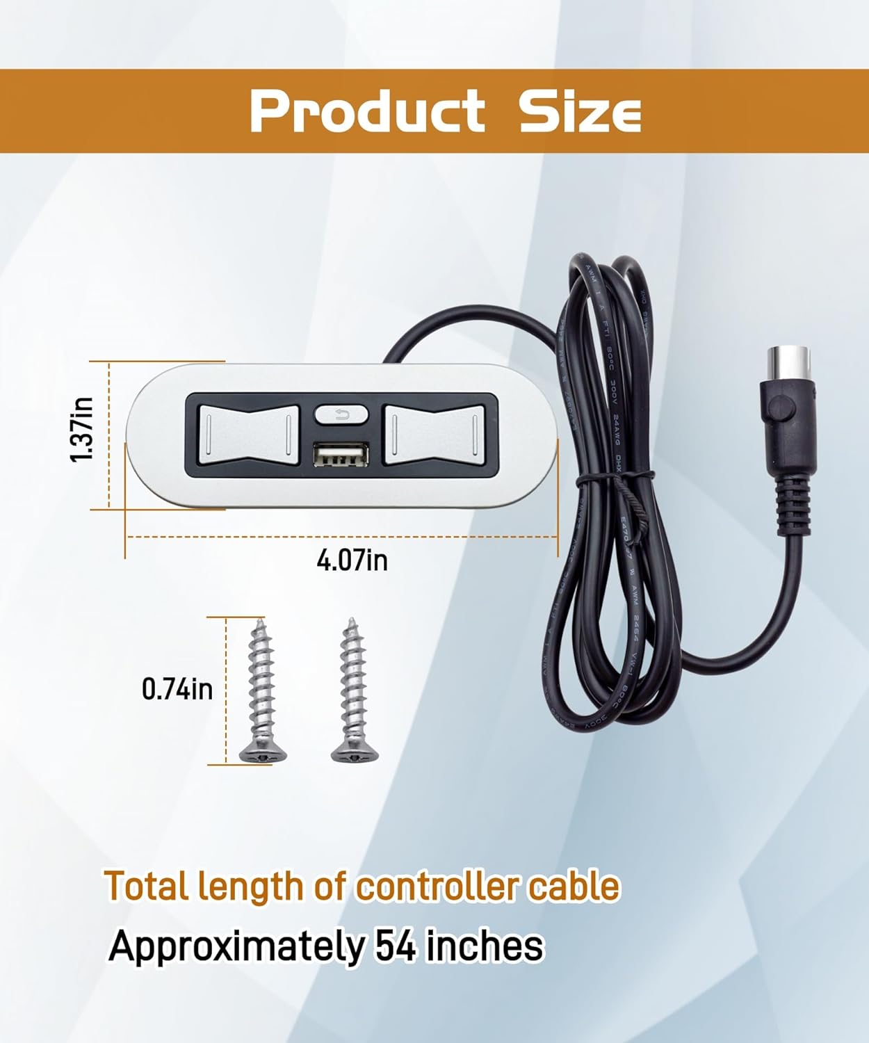 New Power Recliner Lift Chair Emomo HX90HU 5 Button 5 Pin Hand Control Replacement with USB for Lazy Boy Lift Chairs Power Recliner