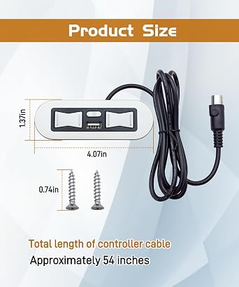 New Power Recliner Lift Chair Emomo HX90HU 5 Button 5 Pin Hand Control Replacement with USB for Lazy Boy Lift Chairs Power Recliner