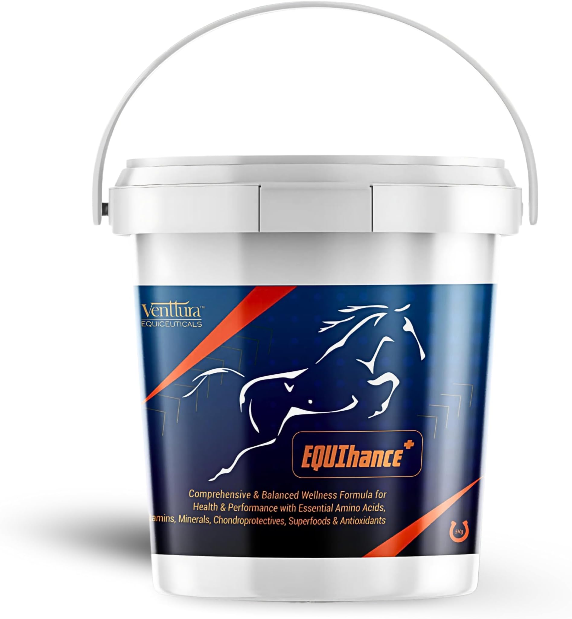 Venttura EQUIHance+ for Horses with Amino Acids, BCAAs, Minerals, Superfoods & Vitamins for a Healthy and Strong Life | Premium Horse Supplment | (5 kg Granules)
