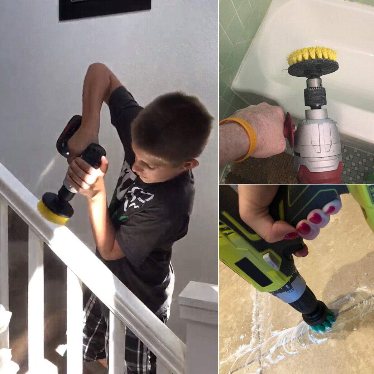 Buy YIHATA 4 Pack Drill Brush Attachments Set,All Purpose MultiPurpose