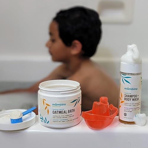 Miniatura 4 de Mambino Organics Happy Time Champú y gel de baño, caléndula y naranja dulce, 5.5 onzas, paquete de 3