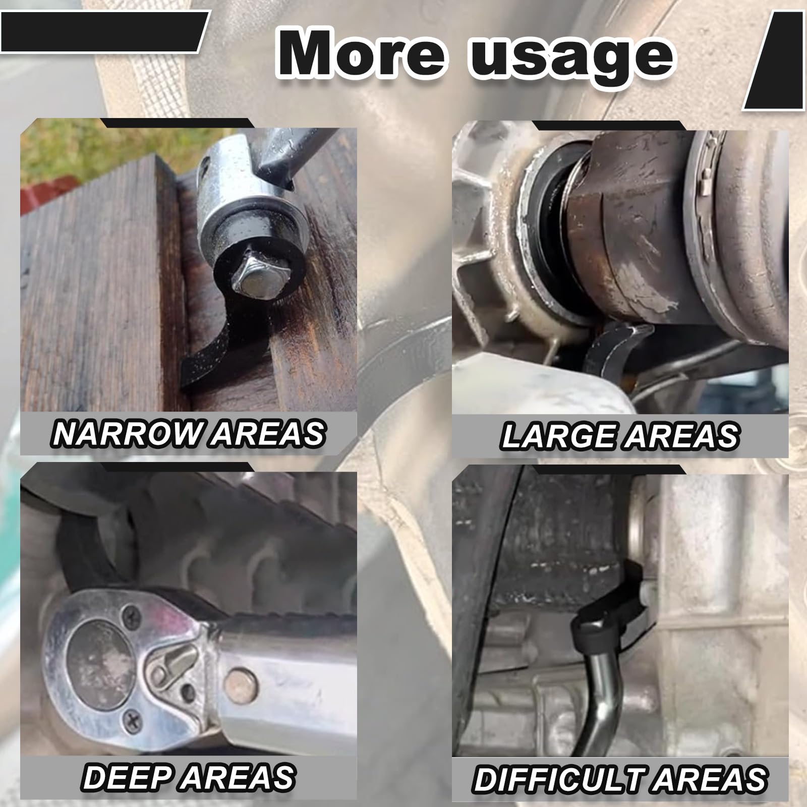 2 Pezzi Piede di Porco Wrench Adapter 1/2 Pollice - Resistente alla Ruggine Multifunzionale per Riparazioni Auto e Macchine