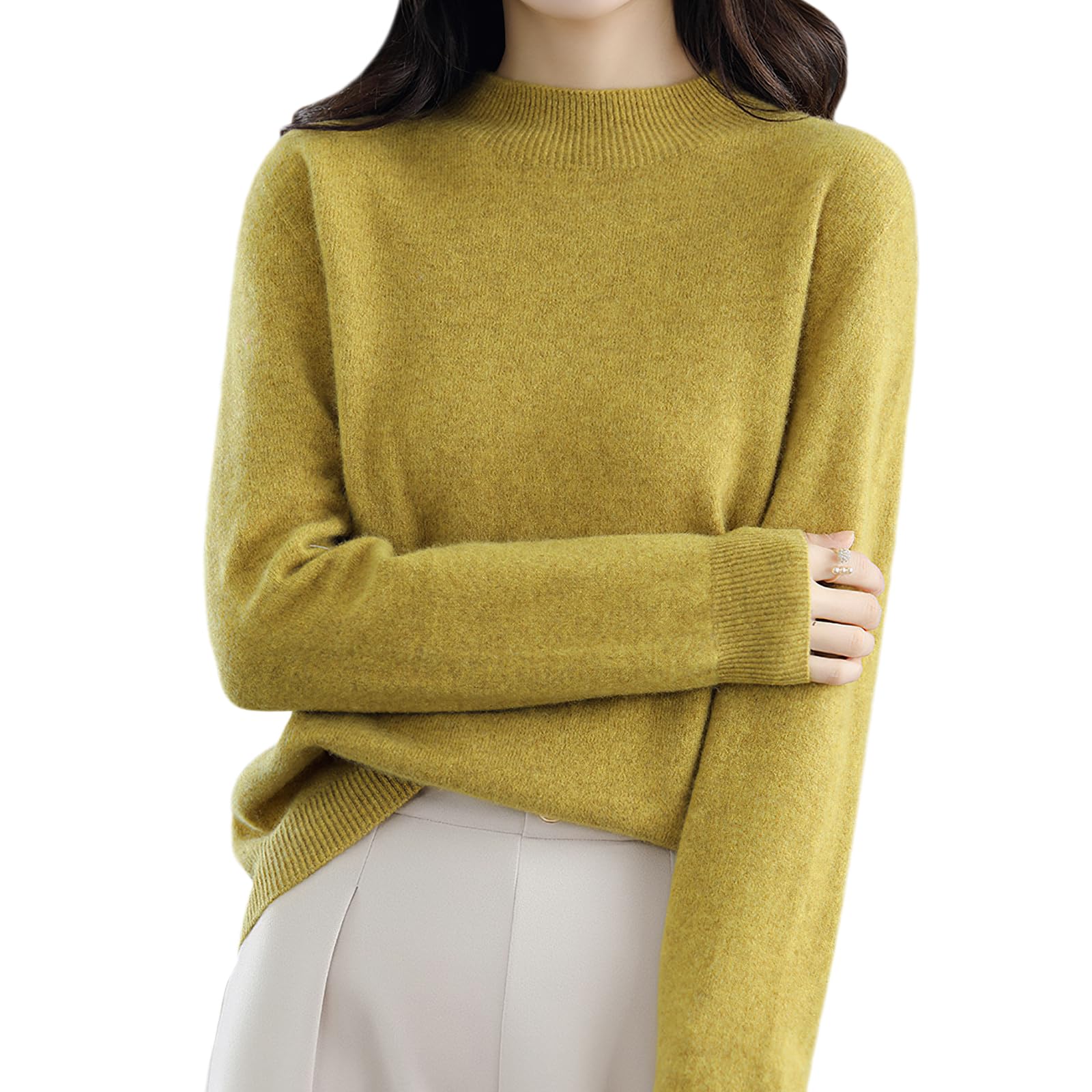 Amazon | [PALAME] ニット トップス レディース 秋冬 ニュールック・3