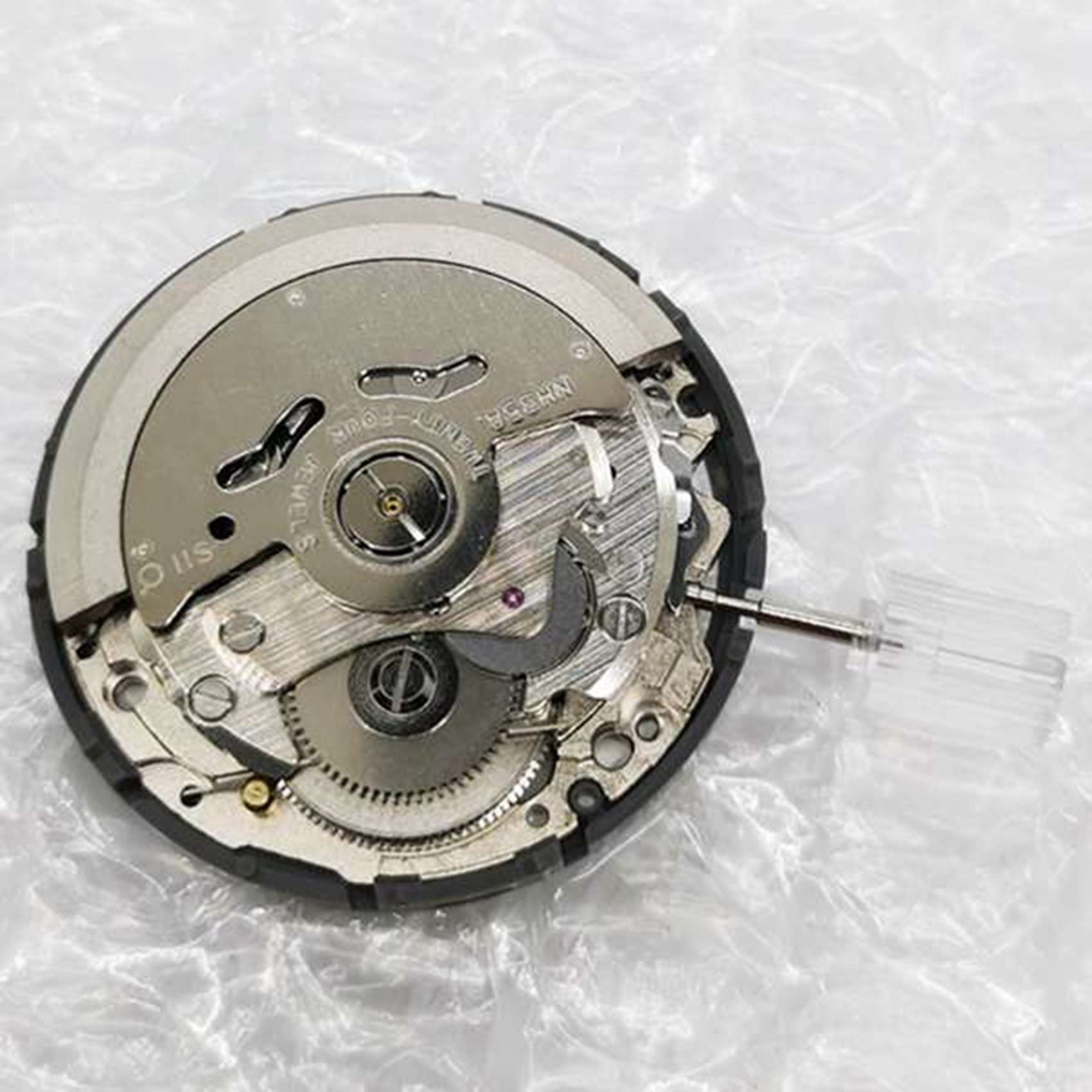 Reloj mecánico automático NH35 de alta precisión con movimiento y fecha y vástago de acero, 8 unidades