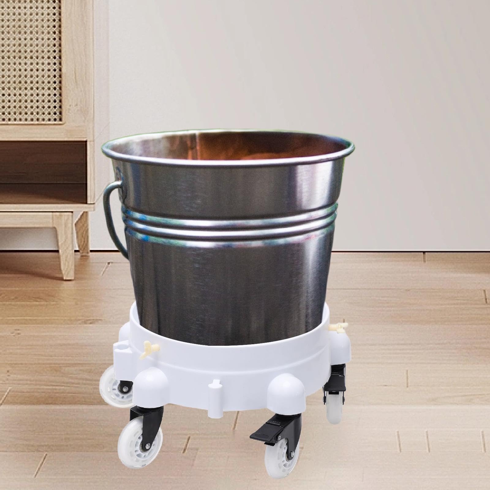 Generic Carrello per Secchio Autolavaggio con Ruote, Multifunzionale, Premium, Girevole a 360°