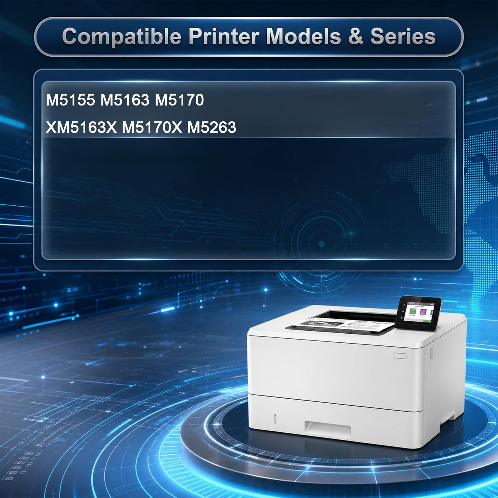 Cartuccia toner 24B6015 con chip compatibile con Lexmark 24B6015