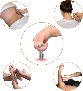 LittleMum T-Bar Massage Tool - Myofascial & Foot Reflexology Massager, Stainless Steel, Heavy Duty