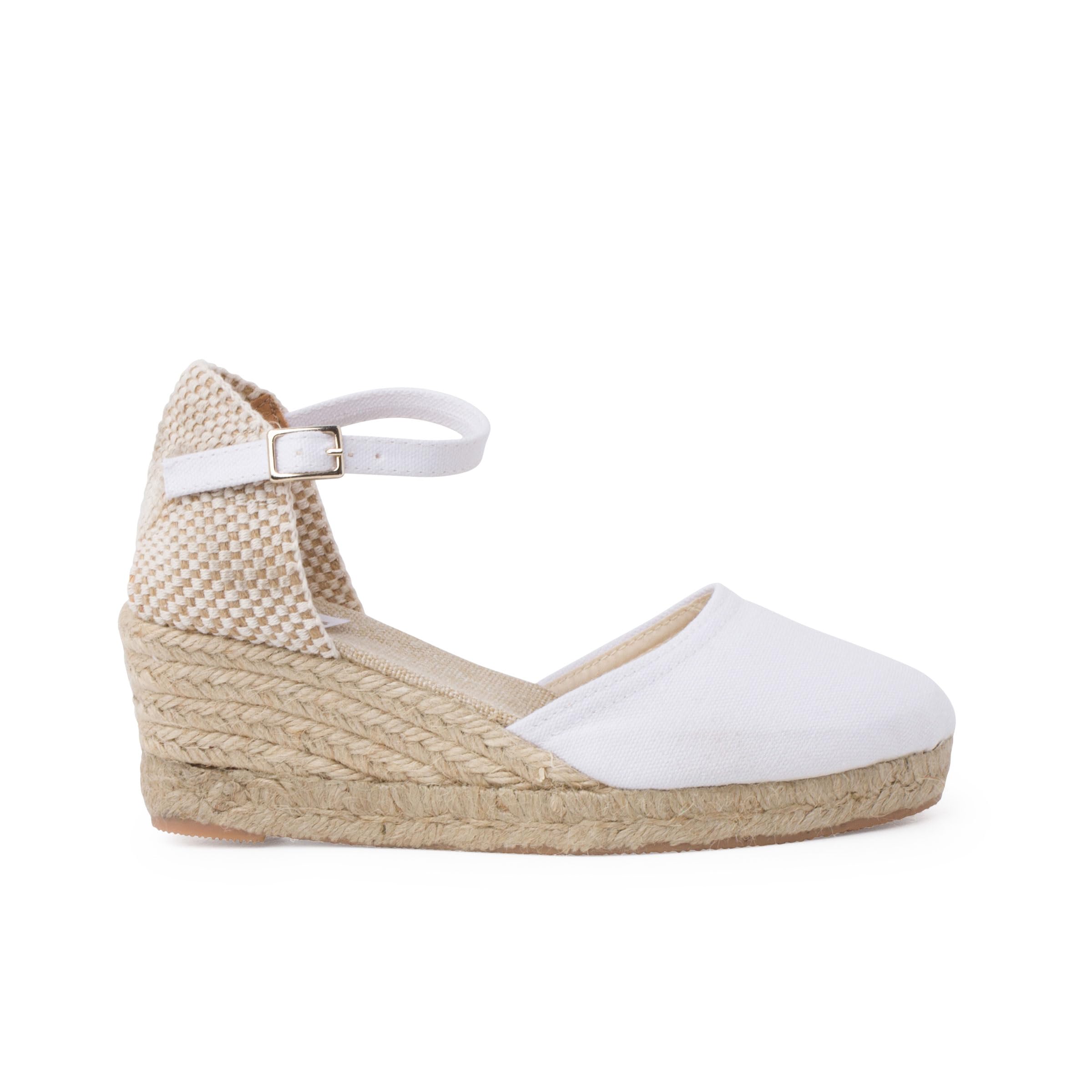 Pisamonas Espadrillas Donna Zeppa Alta Fibbia