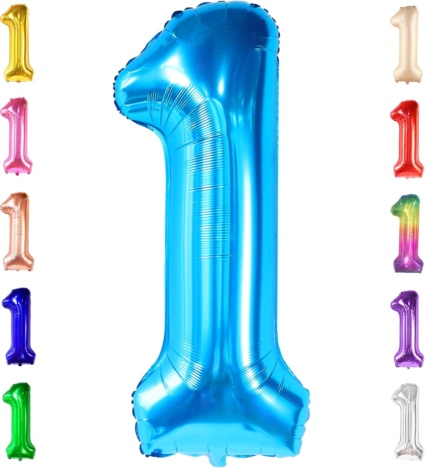 Amazon.com: KatchOn, Blue 1 Balloon for First Birthday - 40 Inch | Blue