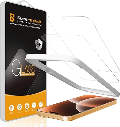 Miniatura 29 de Supershieldz (2 unidades) Diseñado para iPhone 14 Plus/iPhone 13 Pro Max (6.7 pulgadas) Protector de pantalla de vidrio templado